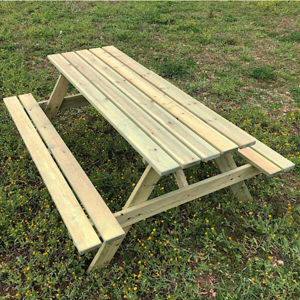Wooden Outdoor Garden Picnic Table 'Irida'